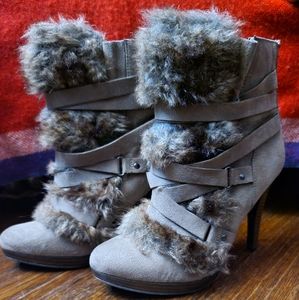 Faux Heeled Booties